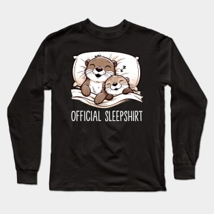 Otter official Sleepshirt, Stylish Tee for Animal Admirers Long Sleeve T-Shirt